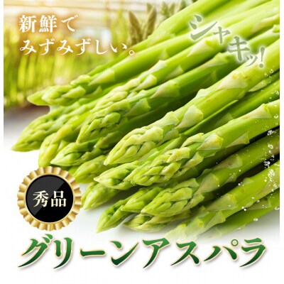 秀品 アスパラガス グリーンアスパラ 2L 1kg 門別町農業協同組合《4月上旬-5月末頃出荷》