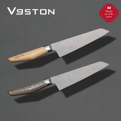 12層のフッ素樹脂コーティング 牛刀　VgSTON　ブイジーストン グレー 包丁