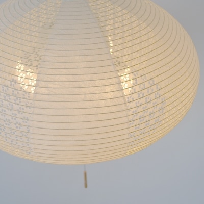 【和紙照明】3灯ペンダントライト ドーム SPN3-1019 揉み紙×小梅柄 天井照明