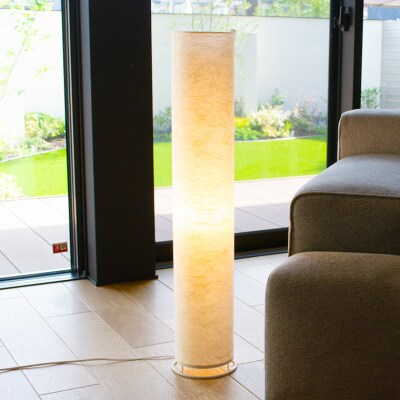 美濃和紙照明フロアスタンド　VF-2054　小倉流紙白　E-26