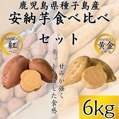 【期間限定】種子島安納黄金・紅芋　食べ比べセット約6kg　うずえ屋