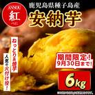 【期間限定】種子島産安納紅いも6kg Sサイズ