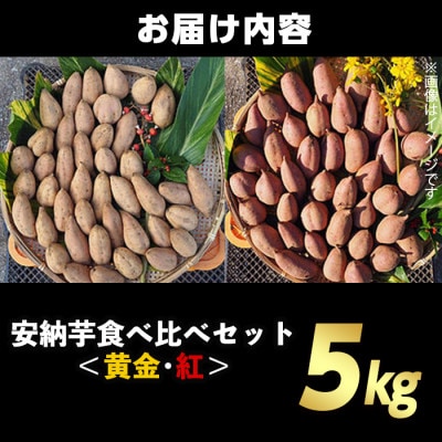 種子島安納黄金・紅いも食べ比べ5kg Sサイズ
