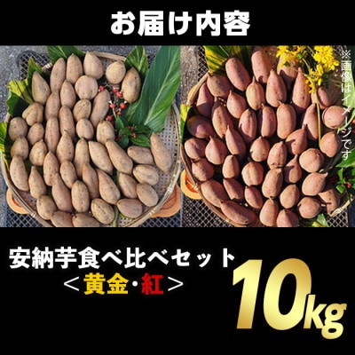 種子島安納黄金・紅いも食べ比べ10kg Sサイズ