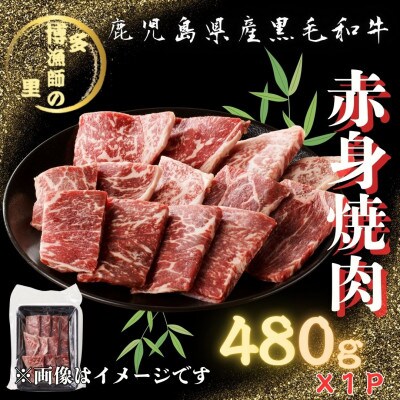 【鹿児島県産黒毛和牛】脂身が苦手な方におすすめ!赤身焼肉(480g×1パック)(中種子町)