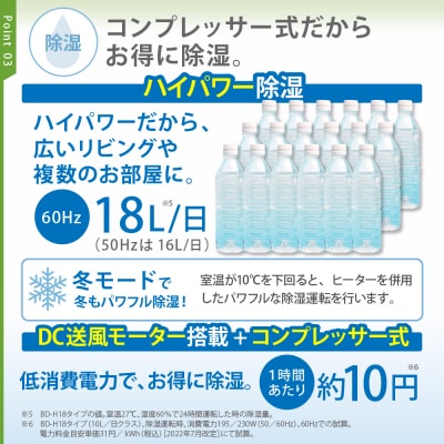 【CORONA】衣類乾燥除湿機 20畳(50Hz)/23畳(60Hz)BD-H1826(AG)