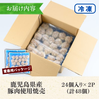 【訳あり】鹿児島県産豚肉使用 焼売48個セット(45g×48個 合計2kg超え!)