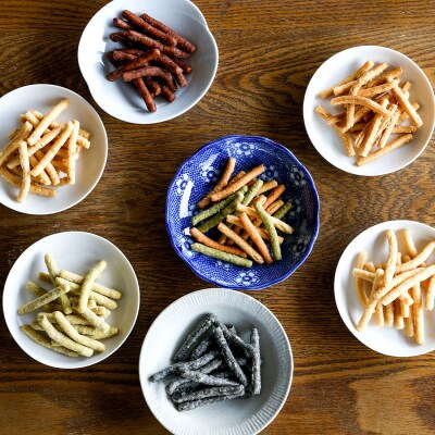かりんと百米 1袋 海老塩 かりんとう 海老 エビ えび 庄内産米100% 米菓 米油 おやつ