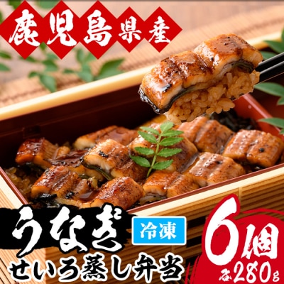 国産うなぎせいろ蒸し弁当(280g×6個)(鹿児島県産うなぎを使用)