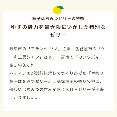 「ゆずの里上之保」 有名パティシエと作った生搾りのゆずはちみつゼリー 5個入 ～栽培期間中農薬不使用