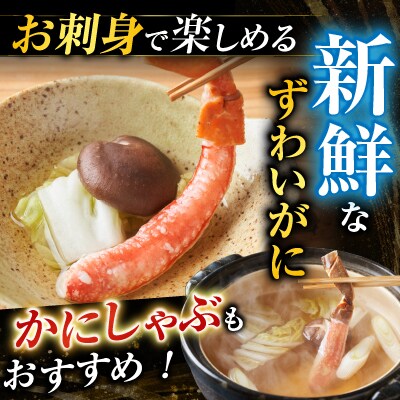 生ずわいがに棒肉ポーション500g、刺身用ほたて300g B-14124