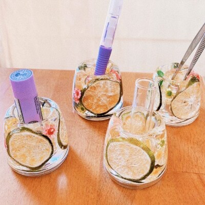 【数量限定】摘果柑橘を有効活用したペンスタンド・ペーパーウェイト(1個) ルシエルフュゼ