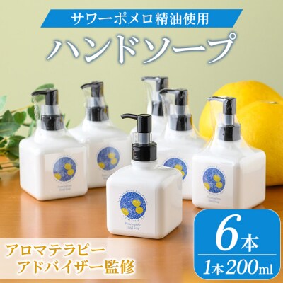 サワーポメロ ハンドソープ 200ml × 6本 かわいい おしゃれ 保湿 ボタニカル 低刺激
