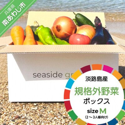 【シーサイドグロサリー】淡路島産規格外野菜ボックス・Mサイズ(2～3人向け)