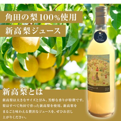 吉川果樹園　はじまりのジュース 完熟 新高梨ジュース 720ml×2本セット