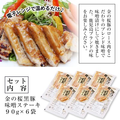 地元の高校生が育てた金の桜黒豚味噌ステーキ　90g×6袋