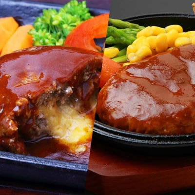 鹿児島県産黒豚煮込みハンバーグ・チーズインハンバーグセット(合計12個・各180g×6個)!