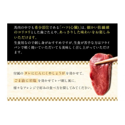 馬ハツ刺し ブロック 50g×6ブロック 300g 馬ハツ(心臓) 