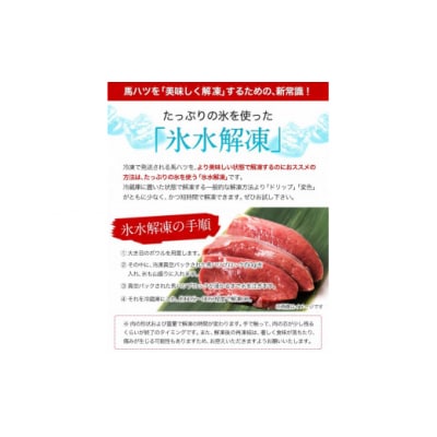 馬ハツ刺し ブロック 50g×6ブロック 300g 馬ハツ(心臓) 
