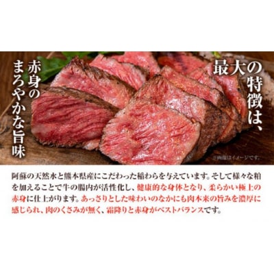 熊本和牛 ロースステーキ 400g 200g×2枚 あか牛のたれ付き 道の駅竜北