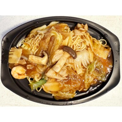 食い福ほうらいの【五目あんかけ焼きそば】-京丹波大黒本しめじ入り-