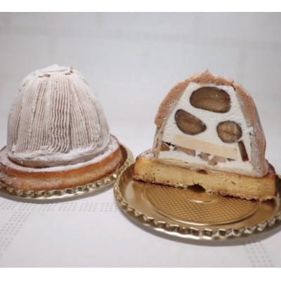 和栗とフランス栗のモンブラン