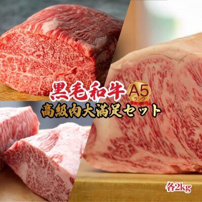 黒毛和牛 A5ランク 食べ比べセット6kg ヒレ サーロイン モモ 各2kg 冷蔵