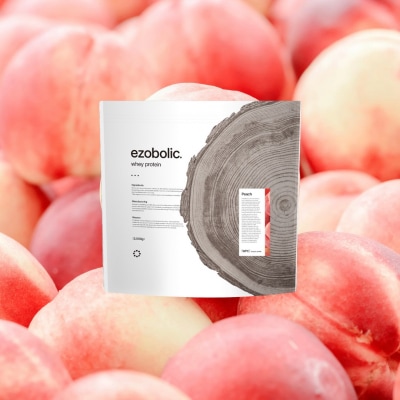 【ピーチ風味】 EZOBOLIC プロテイン 1kg LG101-K