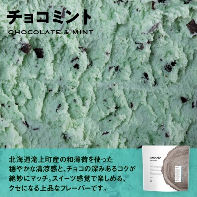 【定期便3回】チョコミント風味 1kg EZOBOLICプロテイン LG103-P