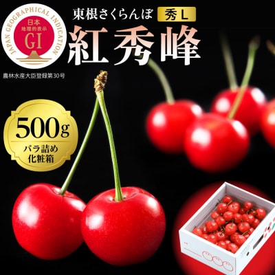 2026年 GI東根さくらんぼ「紅秀峰」500gバラ詰め 秀品 Lサイズ