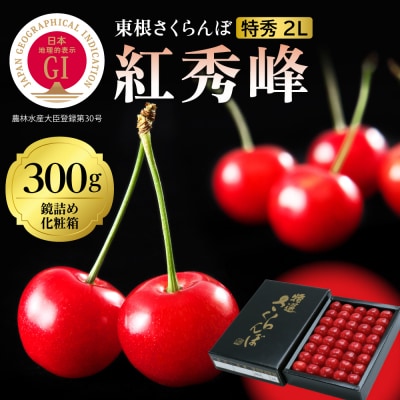 2026年 GI東根さくらんぼ「紅秀峰」300g 鏡詰め 特秀 2Lサイズ