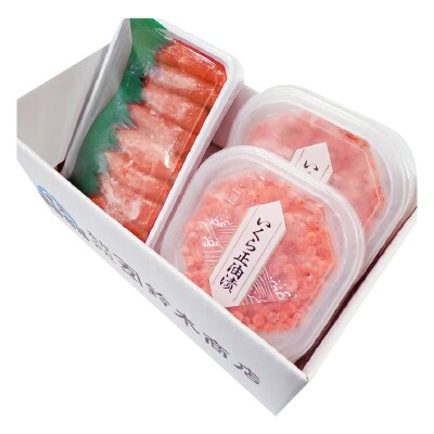 いくら醤油漬け(鮭卵)70g×2P(計140g)、甘口たらこ200g×1P A-11150