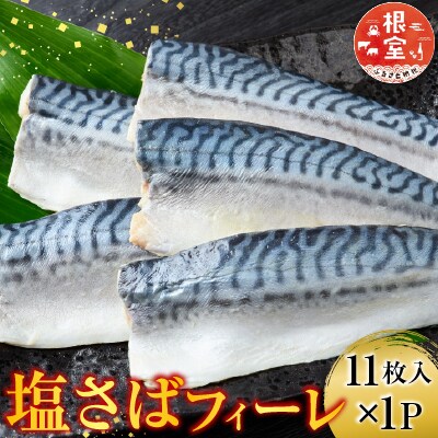 塩さばフィーレ11枚入×1P(計約1.5kg) G-11021