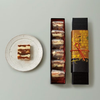 【一善や】干柿と胡桃と無花果のミルフィーユ(6個入り)|京都 人気 スイーツ 洋菓子 果物 おすすめ