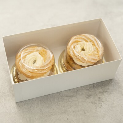 来迎寺在来種そば粉&韃靼そば | うろこやのし梅のパリブレスト 2個