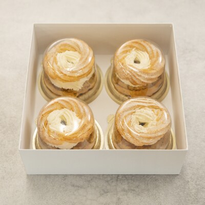 来迎寺在来種そば粉&韃靼そば | うろこやのし梅のパリブレスト 4個