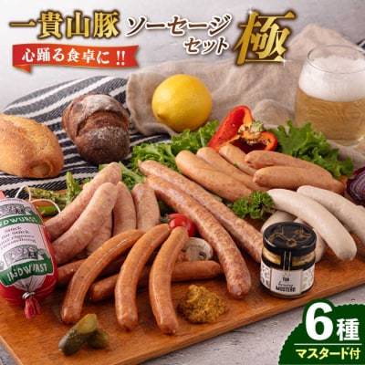 一貴山豚 ソーセージ 6種セット 『極』 いきさん牧場 豚 肉 [AGB026]
