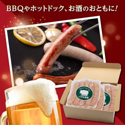 一貴山豚 あらびきフランク 20本(5本×4パック) いきさん牧場 豚肉[AGB068]