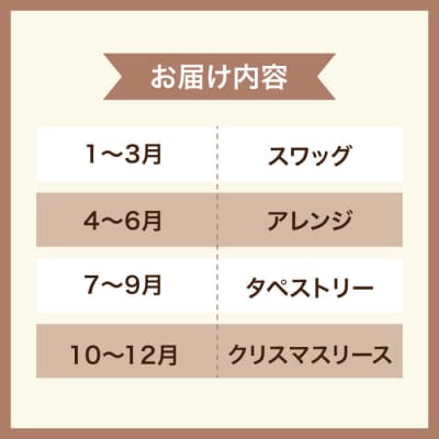 【全4回定期便】3ヶ月に1回お届け フラワー ギフト  tokohana [AOC026]