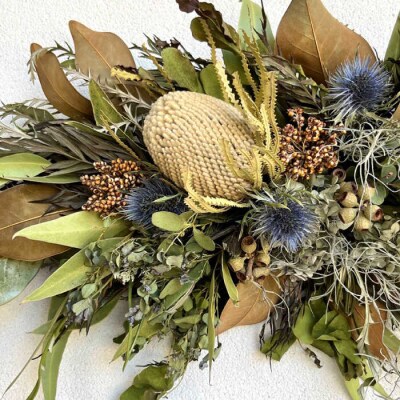 バンクシアのタペストリー(Lサイズ)糸島市/tokohana ドライフラワー [AOC028]