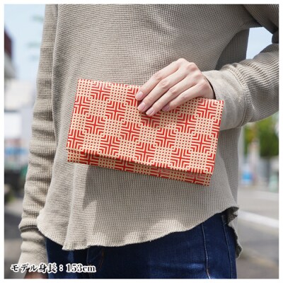  漆プリントふくさ【赤色】