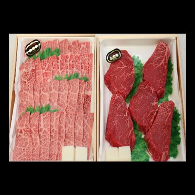 山形牛モモステーキ・カルビ焼肉セット Bコース FY18-342