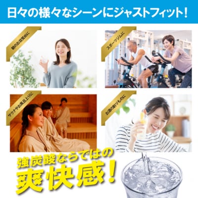 富士山の強炭酸水 500ml ラベルレス × 24本入