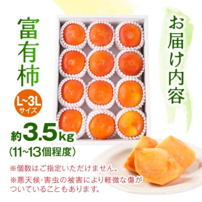 ケーズファーム　富有柿　11～13個入　約3.5kg