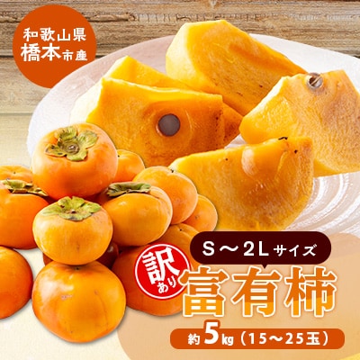 【先行予約】訳あり富有柿 約5kg　柳フルーツ園　2026年10月以降配送