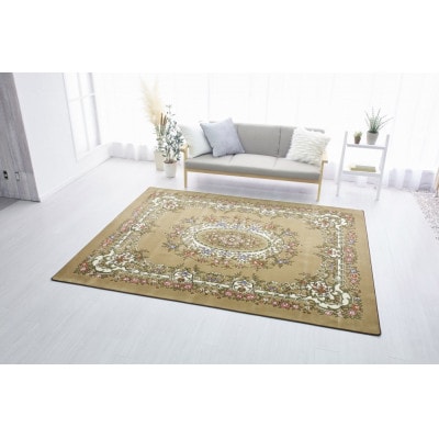 【訳あり】絨毯( 3畳 長方形 250×200) アスペン ベージュ