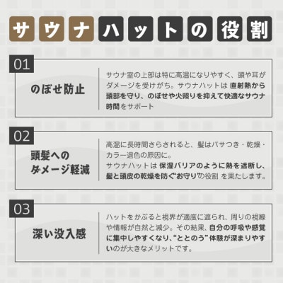 【接触冷感】オリジナルサウナハット(1枚)　和歌山県橋本市