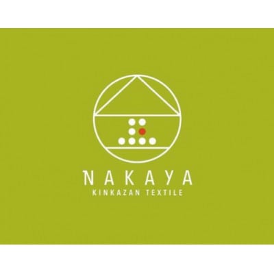 NAKAYA KINKAZAN TEXTILEハンドメイド用生地 約135×50 ニッコール ブルー