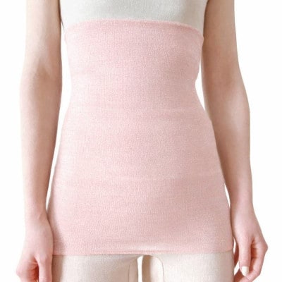 シルク100%オールシーズン腹巻き(男女兼用)【さくらピンク1枚】