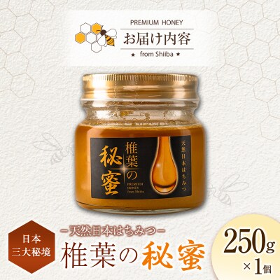 宮崎県産 はちみつ 「椎葉の秘蜜」 大 250g瓶 1個